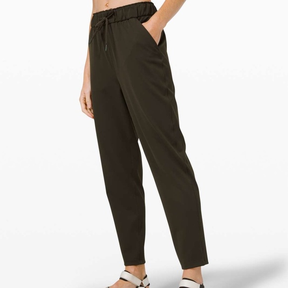 lululemon athletica Pants - Lululemon Keep Moving 7/8 Pant in Dark Olive - 6
